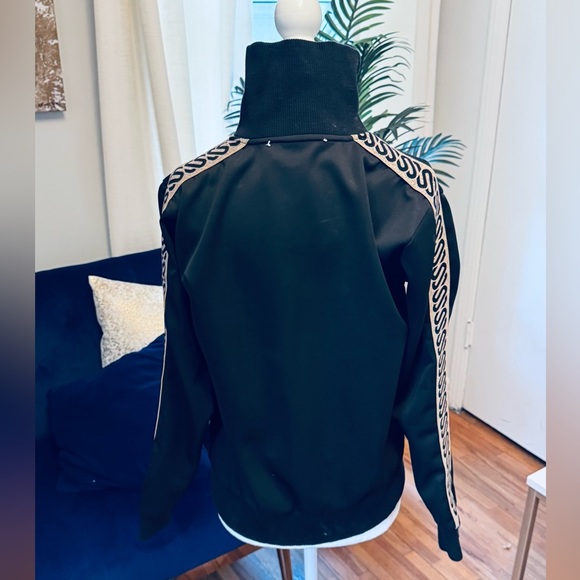 Black Zip-Up Jacket with Gold Accents - Picture 5 of 7